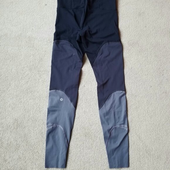 Lululemon Colour Me Ombre Tight 28" NULUX in Black / Obsidian / Titanium, size 6 - Picture 9 of 11